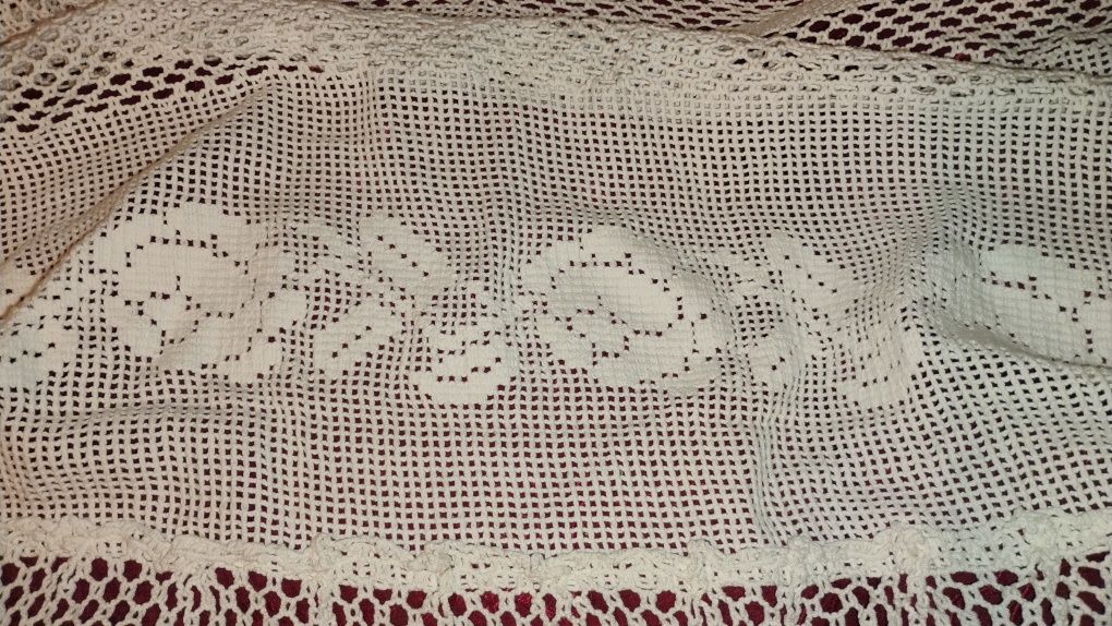 Cuvertura husa pat dantela handmade