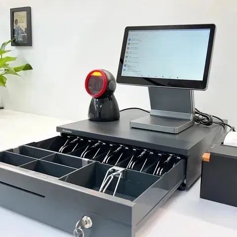 Касса Апарат Monoblok chek printer skaner Dokon uchun kassa sensor