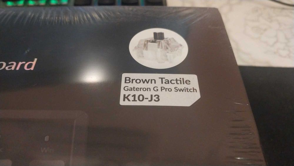 Запечатанная Keychron K10 K10-J3 Brown Tactile Gateron G Pro Switch.