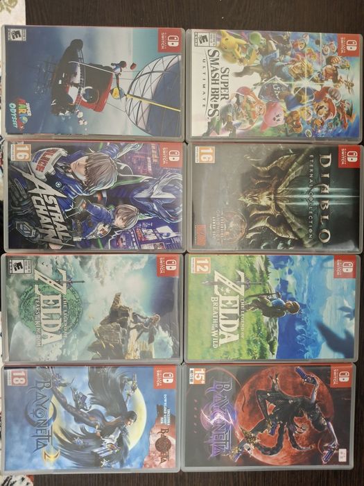 Картриджи Nintendo switch