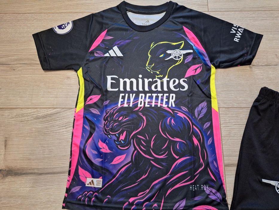 Детски флуоресцентен футболен екип на АРСЕНАЛ#ДЕКЛАН РАЙС#