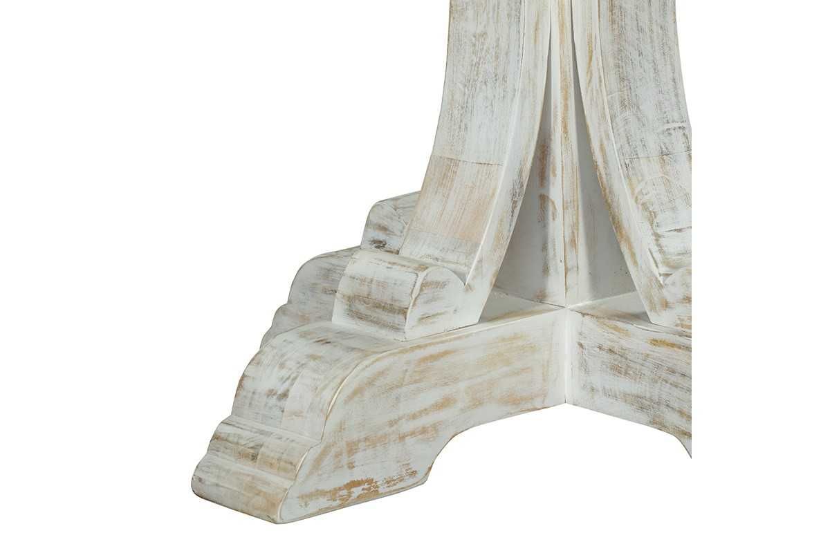 Уникална масивна маса Promise в античен стил, Мангово дърво, Ф150x77cm