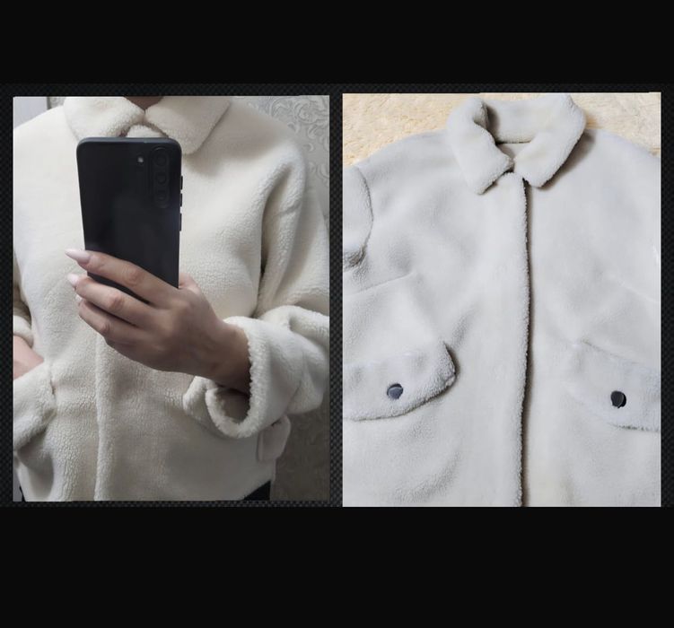 Продам белая женская шубка Тедди короткая