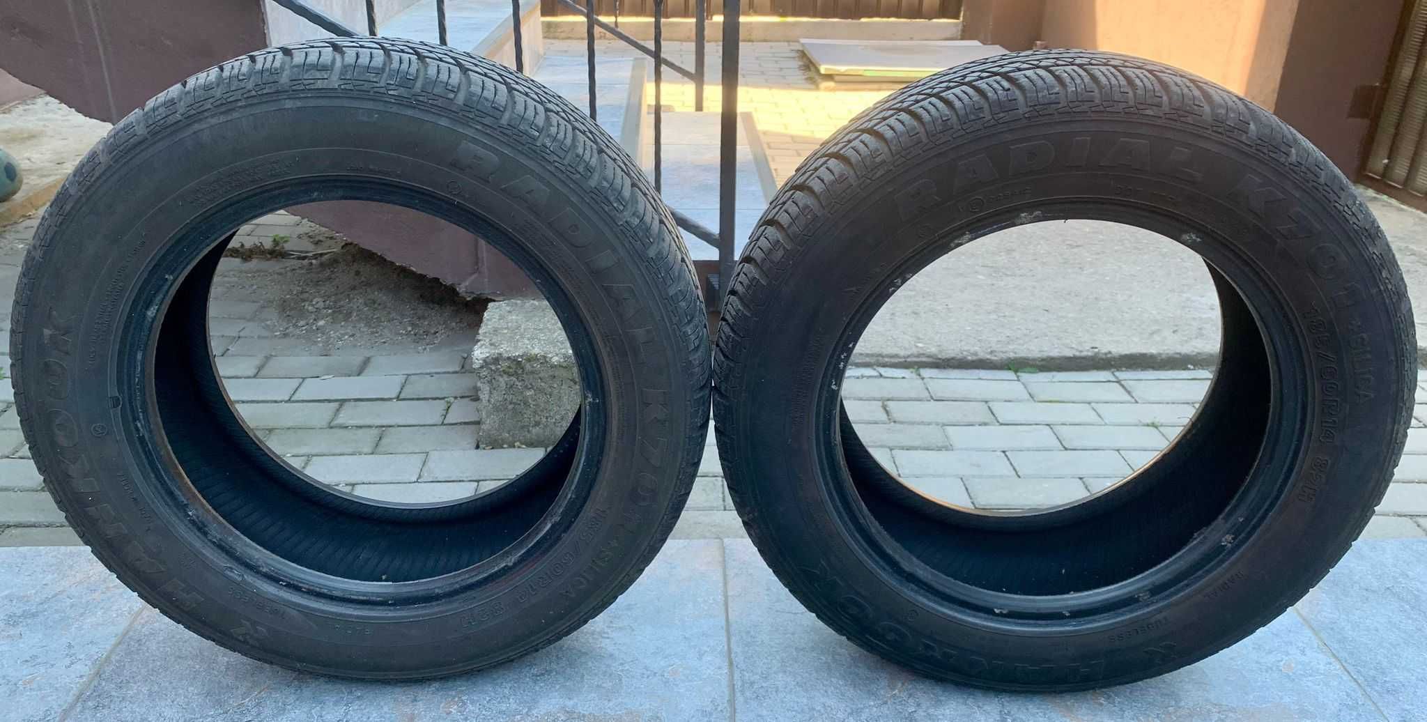 4 anvelope 185/60 R14 vara - 2xHankook +2xSpirit