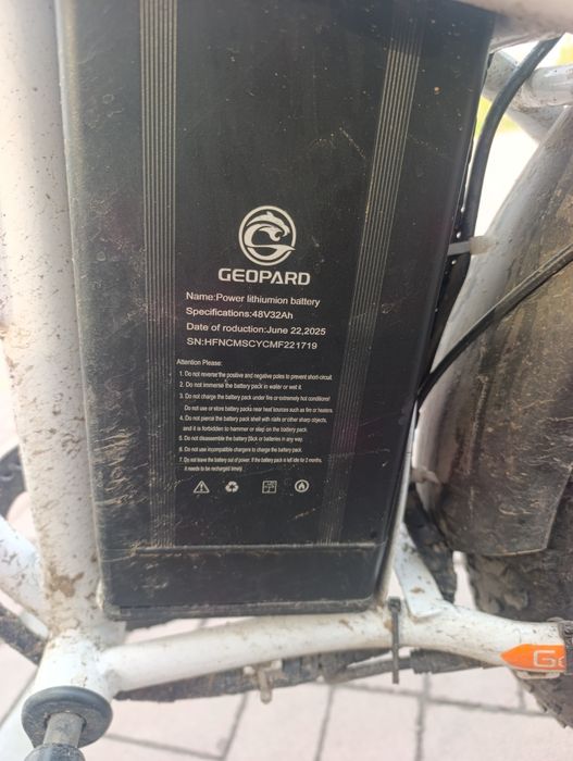 Продам электровелосипед 1200ватт с двумя АКБ