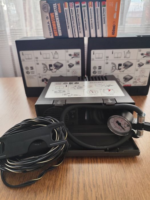 Compresor aer auto, ORIGINAL. Chei + cric, rezervă slim 5x12, 125 70 R