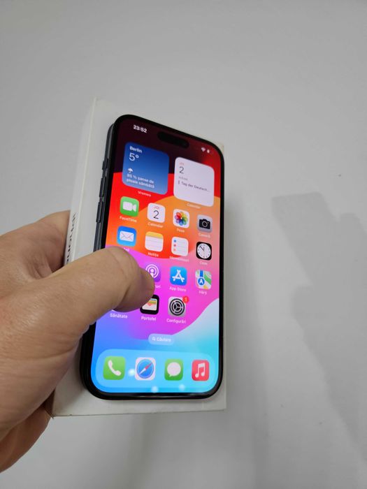 iPhone 15, 128 gb, neverlock, impecabil, la cutie.