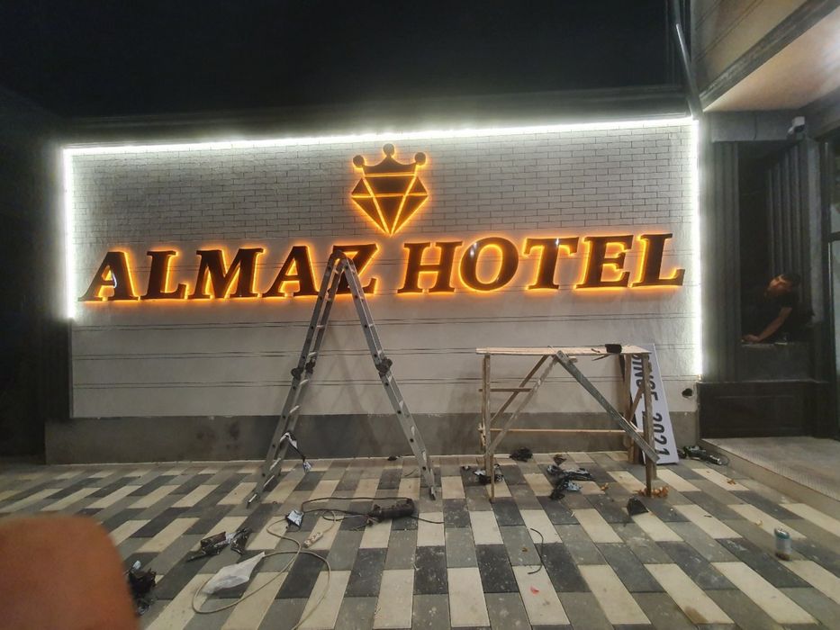 Наружная реклама  Объёмные буквы Bo’rtma Xarflar Tashqi Reklama