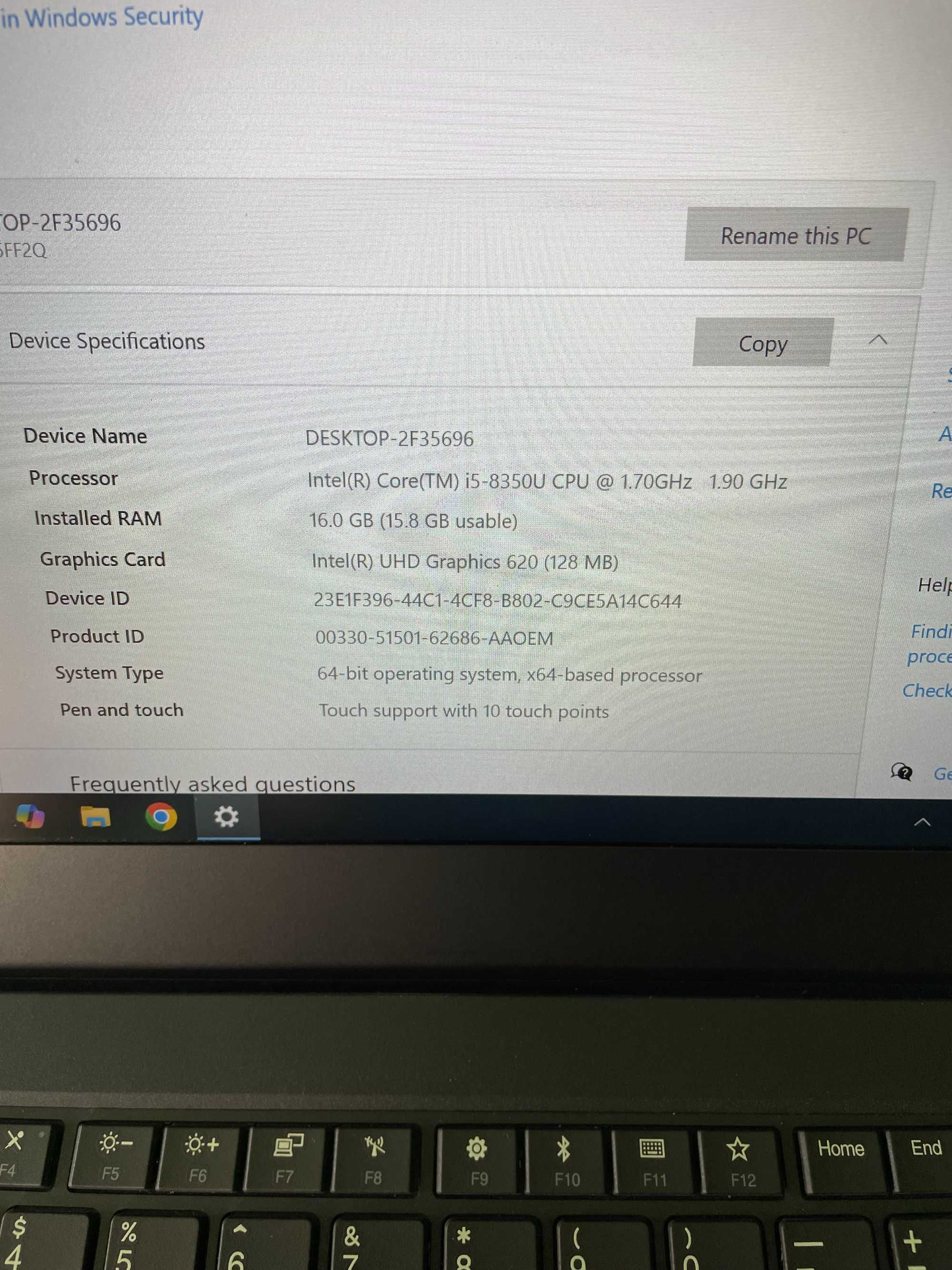 Lenovo ThinkPad T480 - 14'' Touchscreen, 16GB RAM, i5-8350u,256GB NVMe