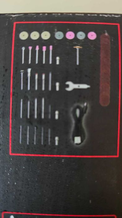 Minifreza Parkside + set accesorii + incarcator