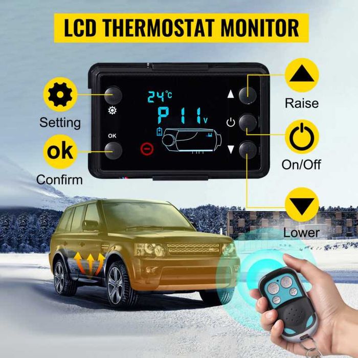Преносима Дизелова Печка 5KW 12/24V/220V