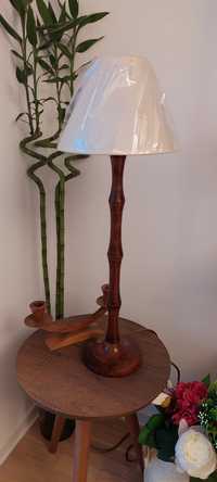 Lampa veioza vintage colectie lemn masiv tec Anglia 1970