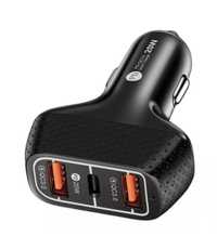 Incarcator Auto 20W Rapid Cablu Alimentare Negru Iphone / Samsung