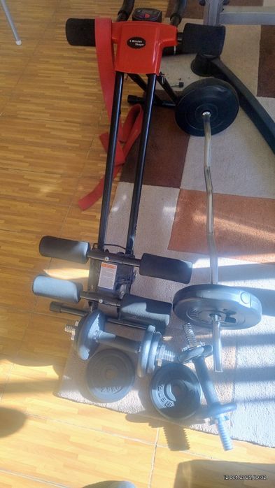 Echipamente sală fitness SH – bancă, bandă alergare, sac box, gantere,