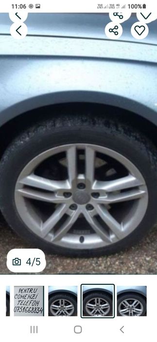 Jante cu cauciucuri pe 18