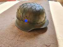 Casca germana WW2 M42 double decal originala