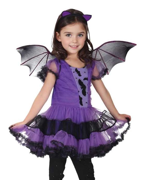 Costum de liliac pentru fete, vampir, liliac, cosplay, Halloween,