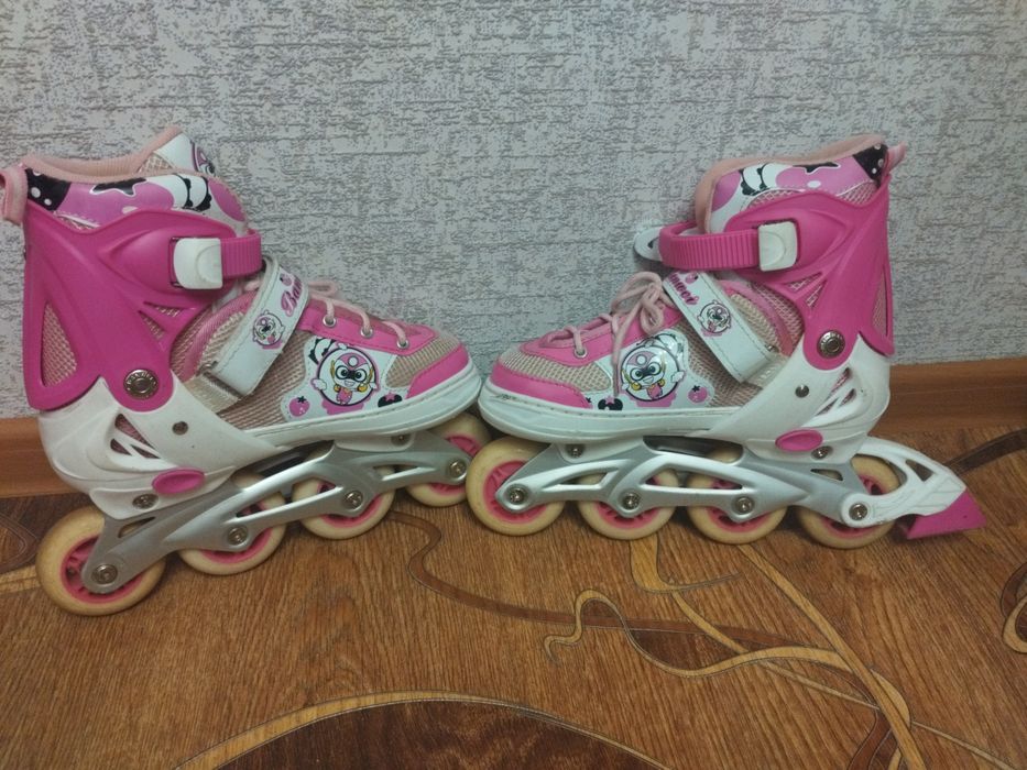 Ролики детские розовые