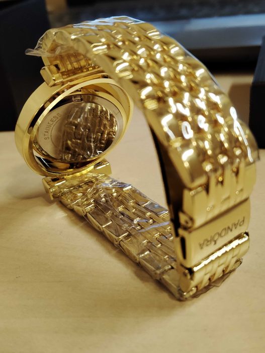 Ceas PandorA cu cadran rotativ auriu