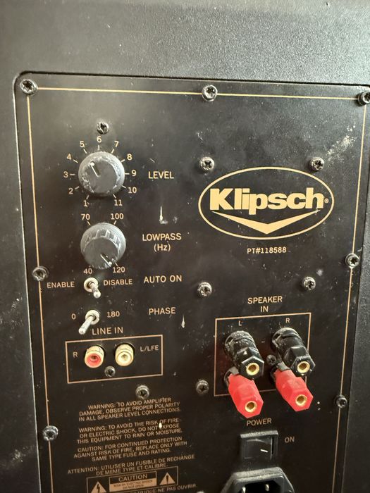 Klipsch 10” Subwoofer Активен