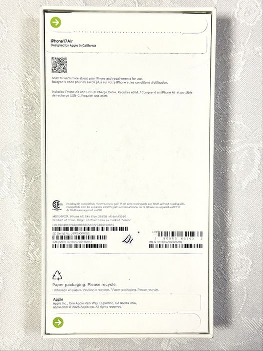 Iphone 17 Air Новая запечатанная