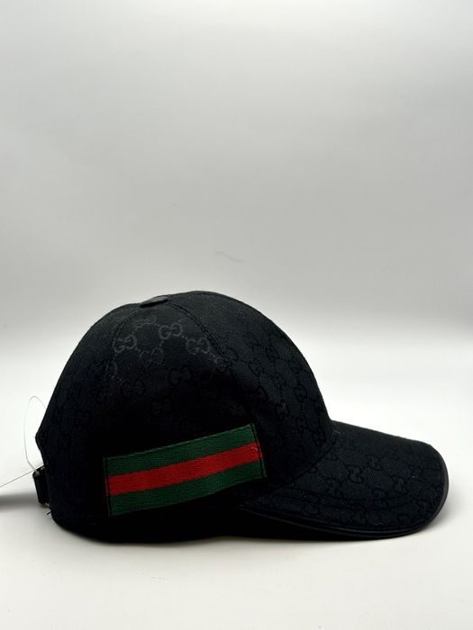 Sapca Gucci Black logo print