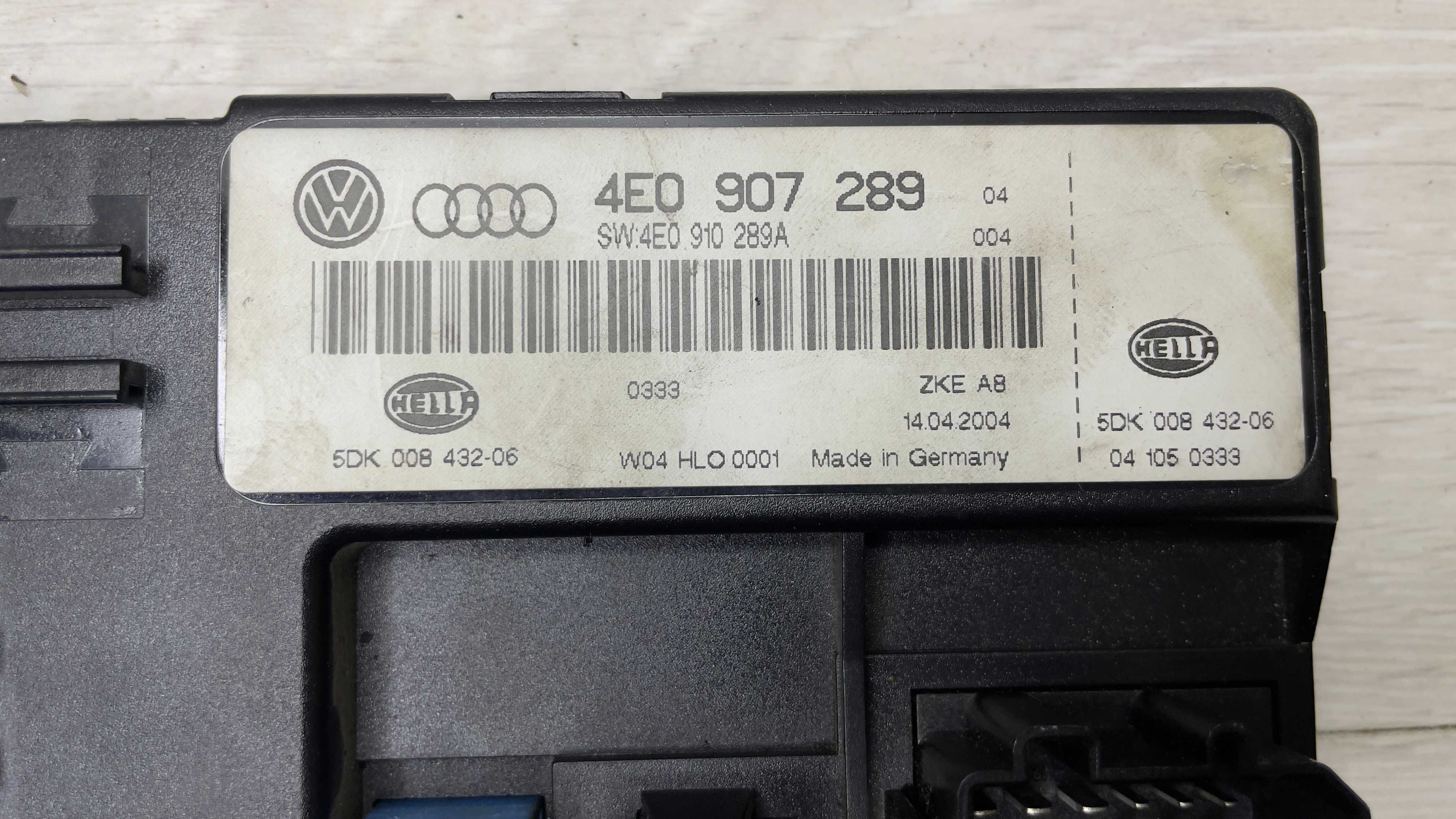 Комфорт модул AUDI A8 4Е0907289