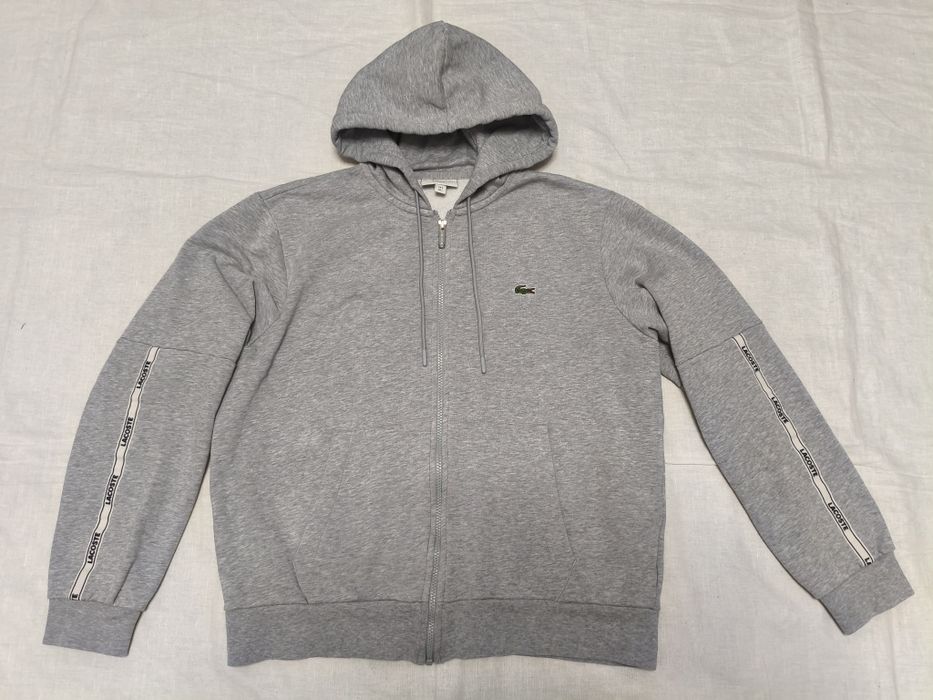 Hanorac Lacoste mărime M/L hoodie bluza gluga fermoar sport bărbat