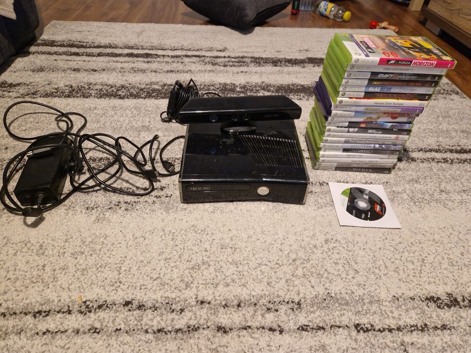 Xbox 360 + jocuri și kinect