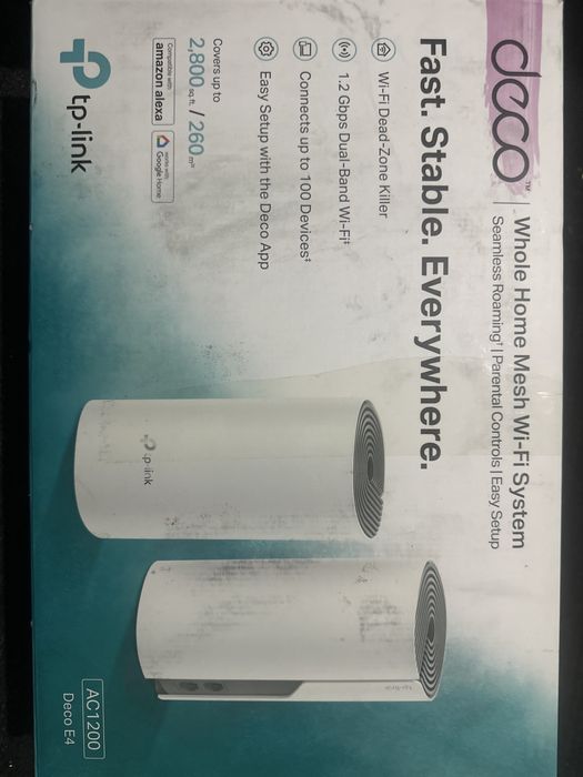 DECCO  tp-link AC1200 DECO E4(2-pack) router wi-fi