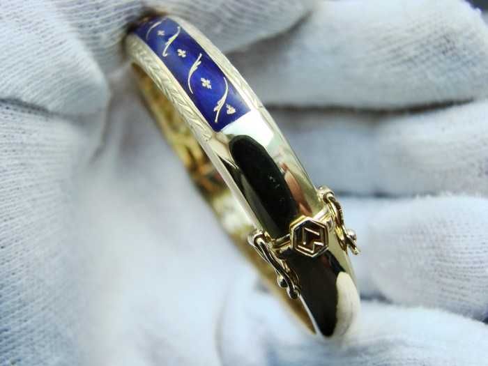 Fabergé Bratara Aur 18K Email Diamant Victor Mayer