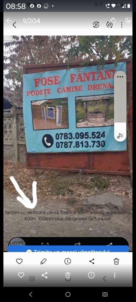 Verificare pânză freatica