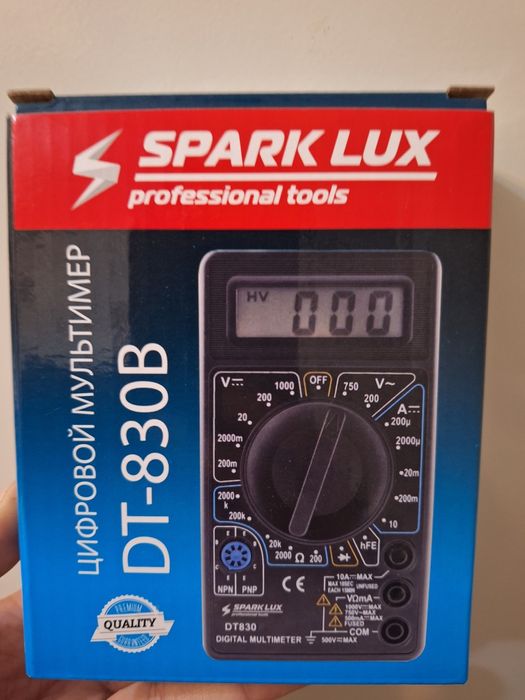 Spark Lux мультиметр DT-830В, цифровой