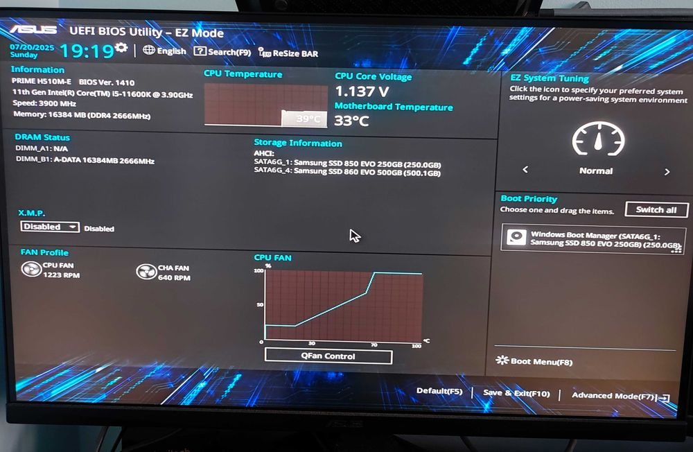 Kit gaming i5 11600k + Asus Prime H510M-e +ADATA XPG 16GB DDR4 3200MHz