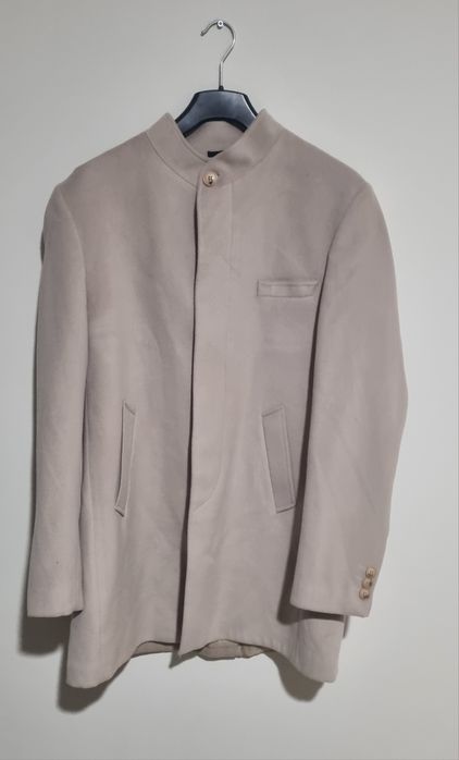 Palton cu guler tip tunica