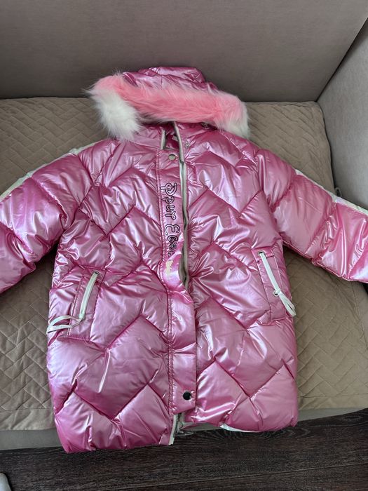 Куртка, зима на рост 130-140