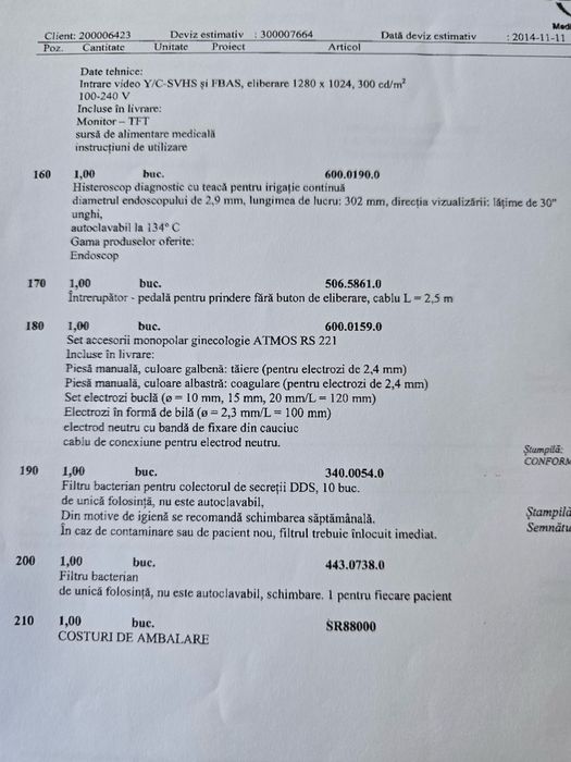 ATMOS S 41 GYNE - Statie de lucru gineocologica profesionala