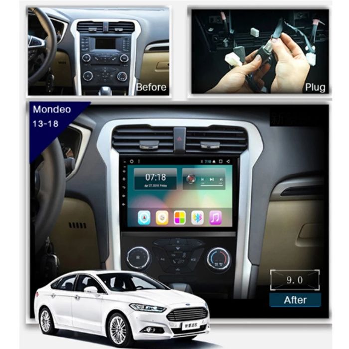 Navigatie Gps Ford Mondeo ( 2013 + ) , Android Noua , Garantie , Waze