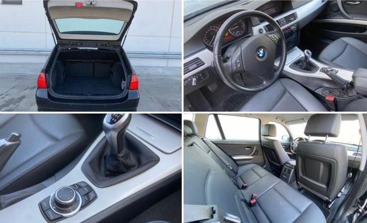 BMW Seria 3 E91 Facelift, 318diesel, 150cp, negru, piele,  2010