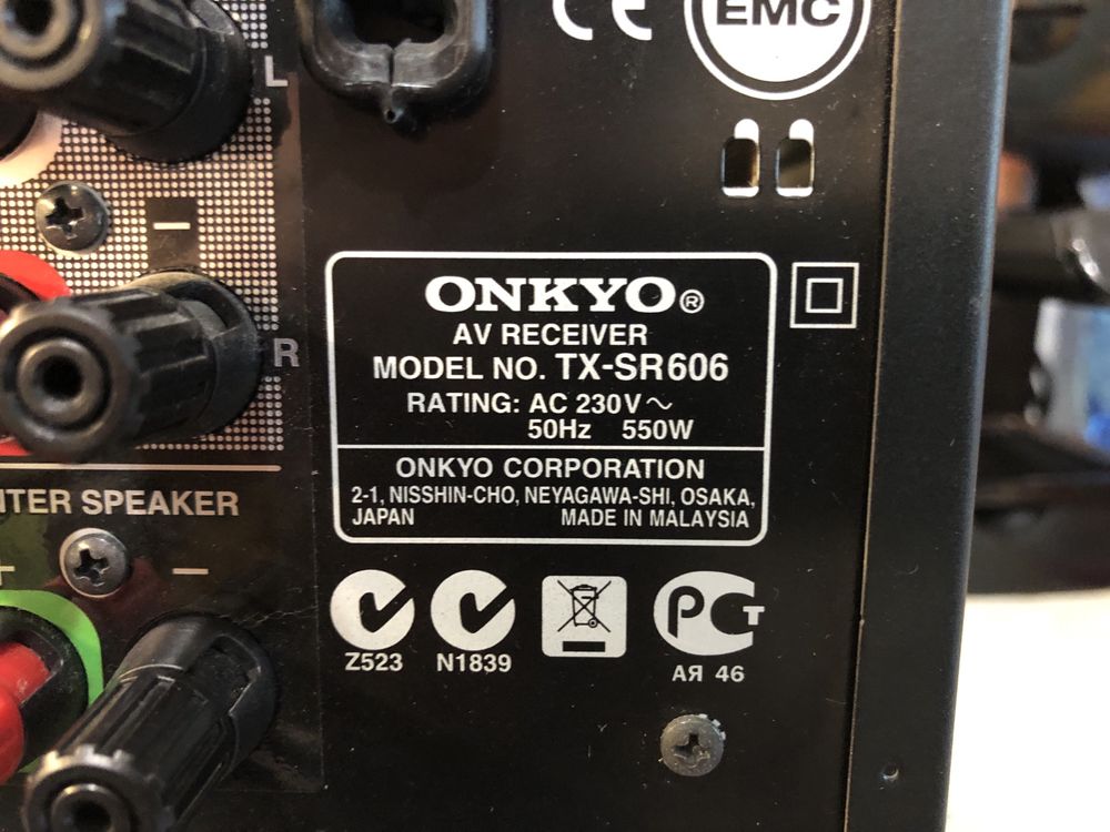 Onkyo TX-SR606 resiver