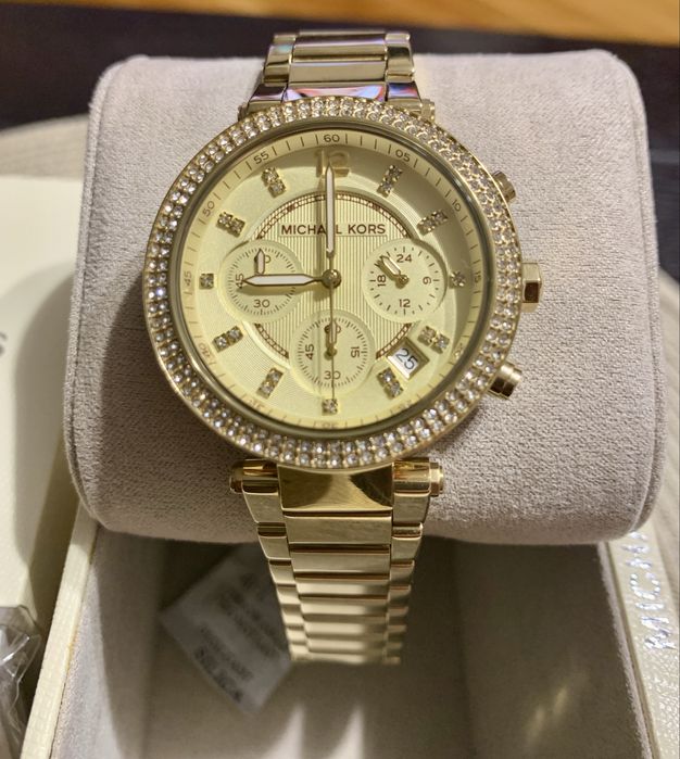 Ceas Michael Kors Parker cronograf Auriu Dama