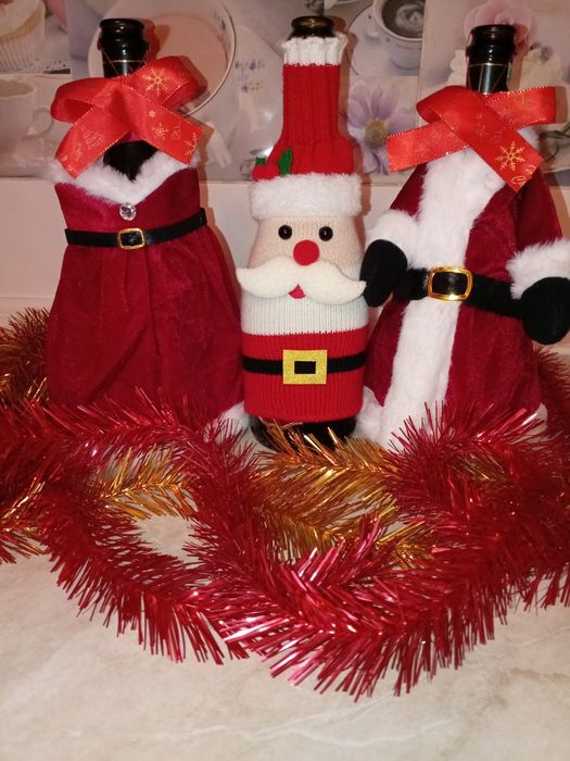 Новогоднее оформление антибактериальной воды