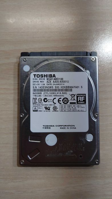 Hard Disk Laptop Toshiba 1TB
