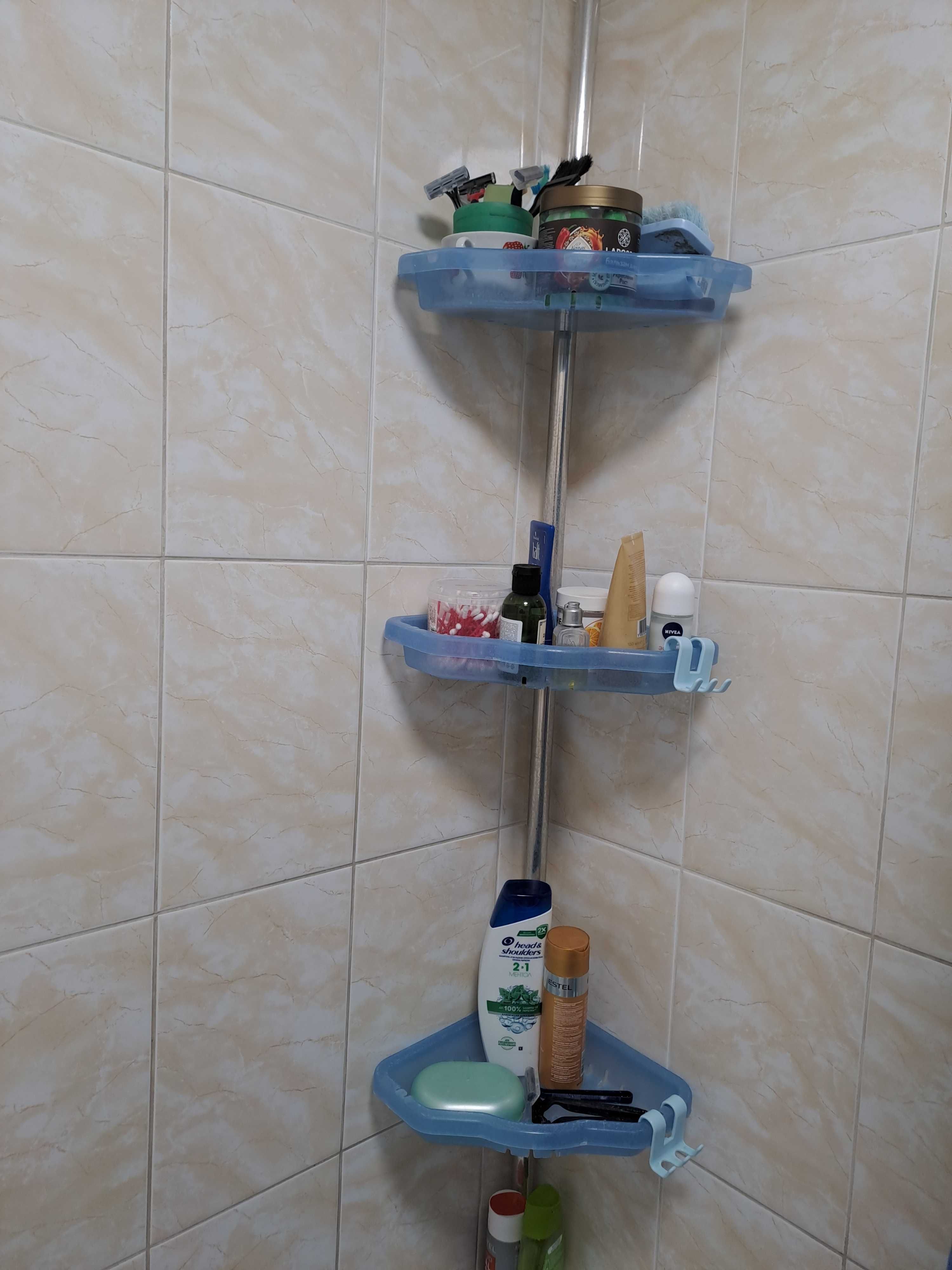 Продам угловую полку для ванной