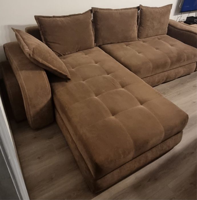 Coltar Extensibil MOBEXPERT cu lada depozitare,de 3-4 locuri 270x180cm