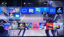 75 jocuri + PS4 SLIM cu Fortnite, GTA V, Mortal Kombat 11 + 2 Manete