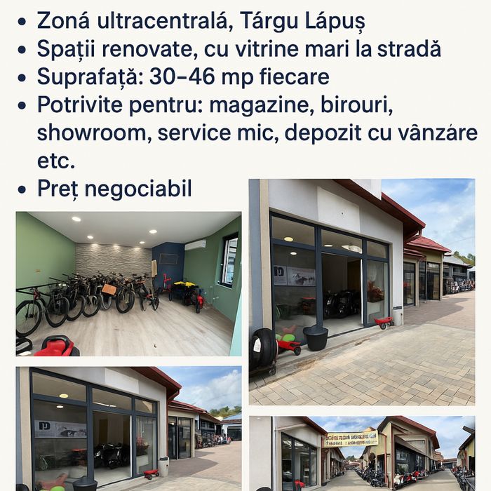 Saptiu comercial de inchiriat