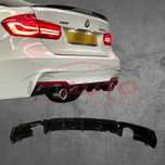 Заден двоен дифузьор за Bmw F30 за M-Tech, бмв ф30, черен, спойлер
