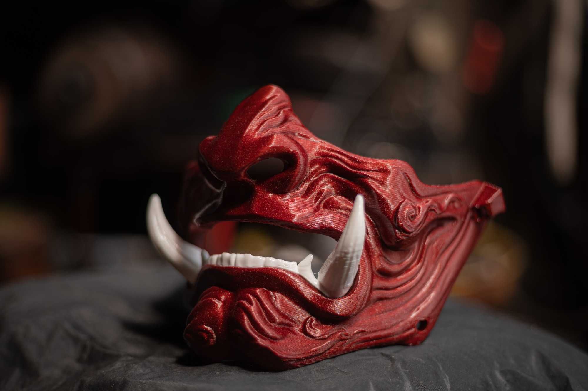 Японска маска самурай Yokai Japanese mask samurai oni декорация
