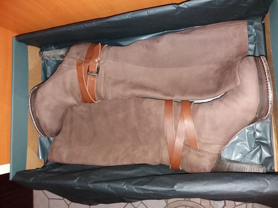 Lot botine și cizme damă din piele naturală mărimea 35